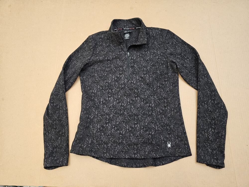 Spyder 1/4 Zip Pullover Womens Medium Active Top Long Sleeve Fleece